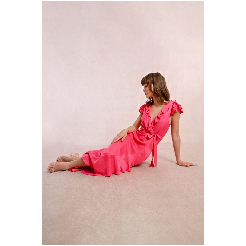 MOLLY BRACKEN Long asymmetrical dress